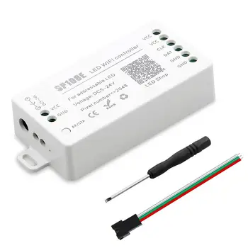 

ws2812b Matrix Controller,SP108E WS2812B WS2811 LED WiFi Controller, iOS Android App Wireless Remote Control DC5V~24V for SK6812