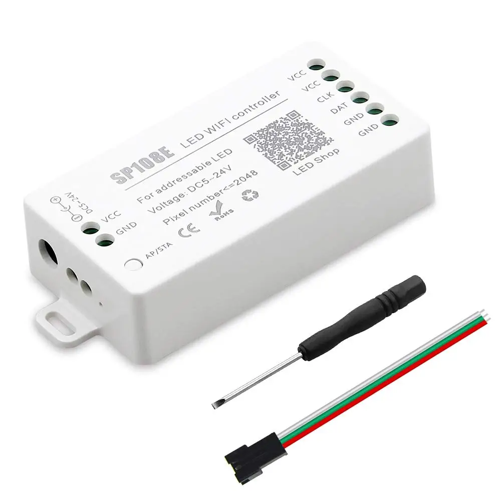 Плата управления матрицей ws2812b SP108E WS2812B WS2811 Светодиодный WiFi контроллер