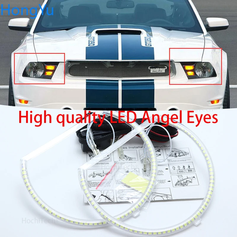 Супер яркие дневные ходовые огни для Ford mustang 2010 2011 2012 3528|Аксессуары фар авто| |