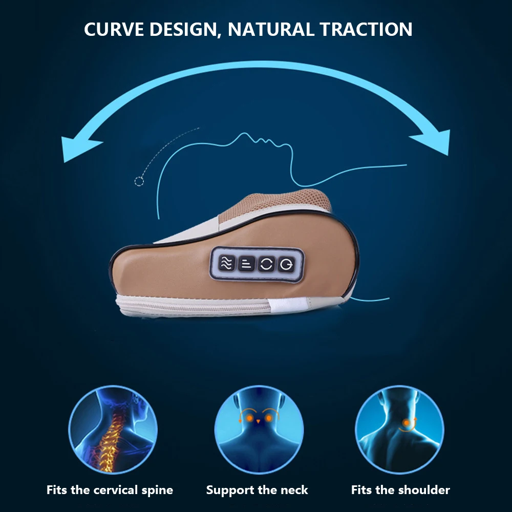 Инфракрасная нагревательная электрическая Массажная подушка для шеи плеча