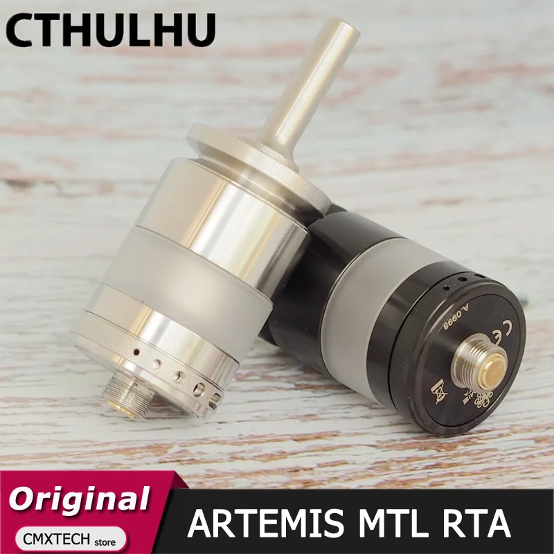 Оригинальный Cthulhu Artemis MTL RTA атомайзер 2 4 мл 22 мм одна катушка купольная форма