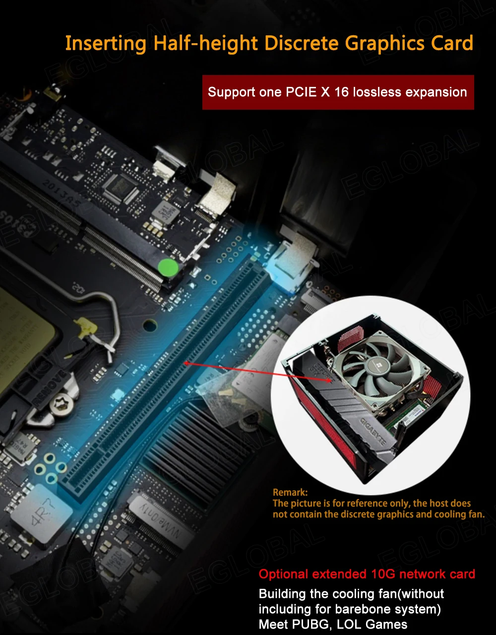 High-Performance DIY Mini Computer with In-tel Core I3/I5 10th Gen, Windows 10 OS, 4K 60Hz, HDMI/DP, and PCIE 16 for Half-Height GPU – Ideal for Gaming and HTPC. Description Image.This Product Can Be Found With The Tag Names Barebone Mini PC, Computer Office, Desktop gaming pc