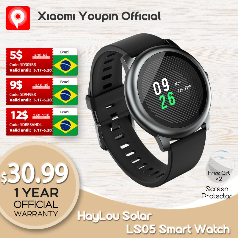 Ls05 Water Resistant Smartwatch Black 