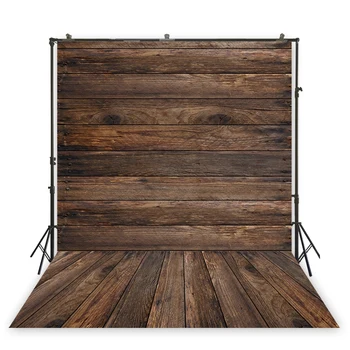 

HuaYi art fabric photography vintage wood planks floor and wall background backdrops home decor photoshoot bsckdrops XT-7051
