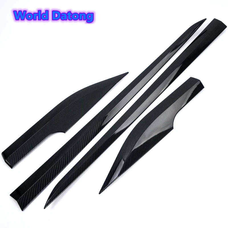 

Carbon Fiber Drawing Car Door ABS Anti-collision Strips Car Protector Styling Decoration Scratch Cove For Toyota CHR C-HR 2018