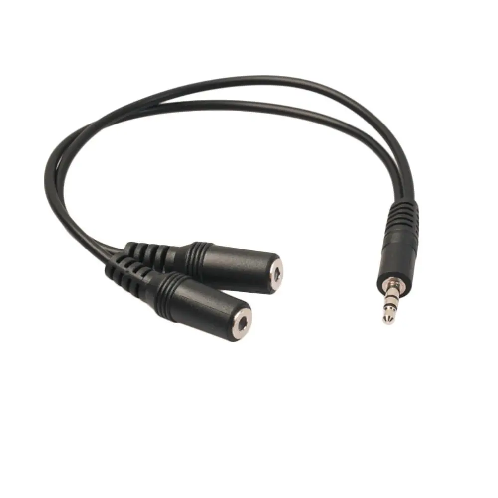 

Banggood 3.5mm Male to Dual Female Plug Jack Audio Stereo for Headset Earphone Mic Splitter Adapter Connector Extender Cable