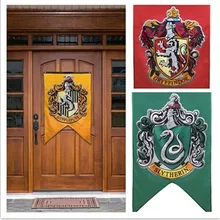 Suministros para fiesta de cumpleaños Gryffindor bandera universitaria Banners niños niñas niños decoración de Halloween regalo de Navidad