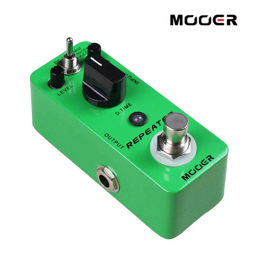 MOOER MDL1 повторитель цифровые гитарные педали с эффектом Delay 3 режима работы Mod/Normal/Kill Dry True Bypass полностью металлический корпус