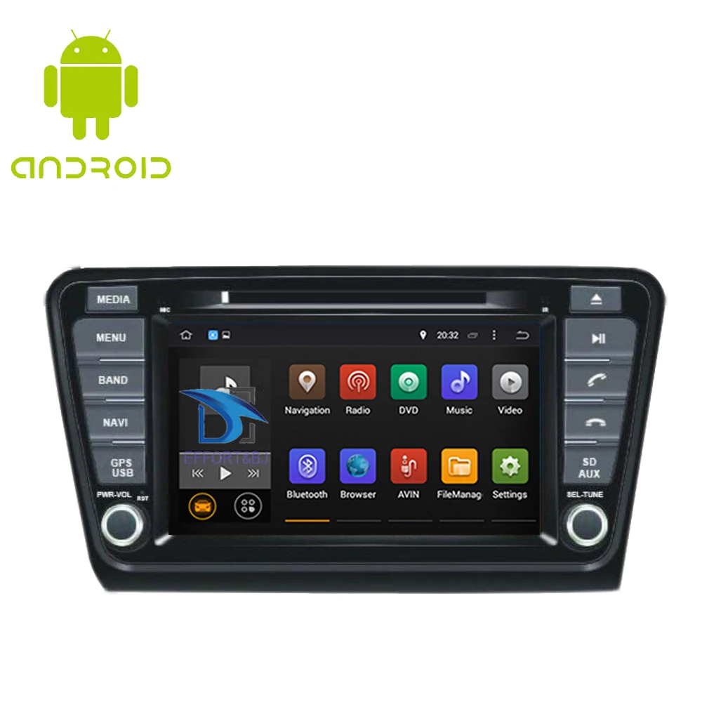 Автомобильный Восьмиядерный GPS навигатор на Android 9 0 для SKODA Rapid 2013 2019 с навигацией