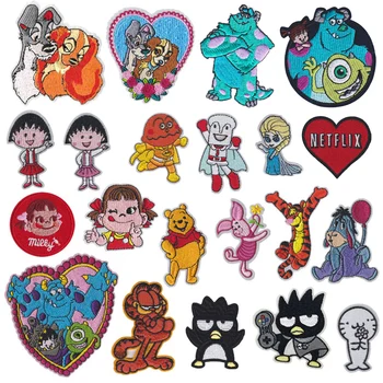 

Cartoon Cat Monsters love University DIY Badge Embroidered Patch Applique Clothes Ironing Sewing Supplies Decorative Badges