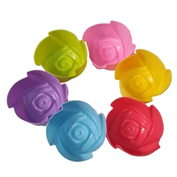 

Cute 0.7CM Rose flower Shape 3D Silicone mold soap chocolate mould for kitchen baking clay DIY cake Decorating tools 70 80