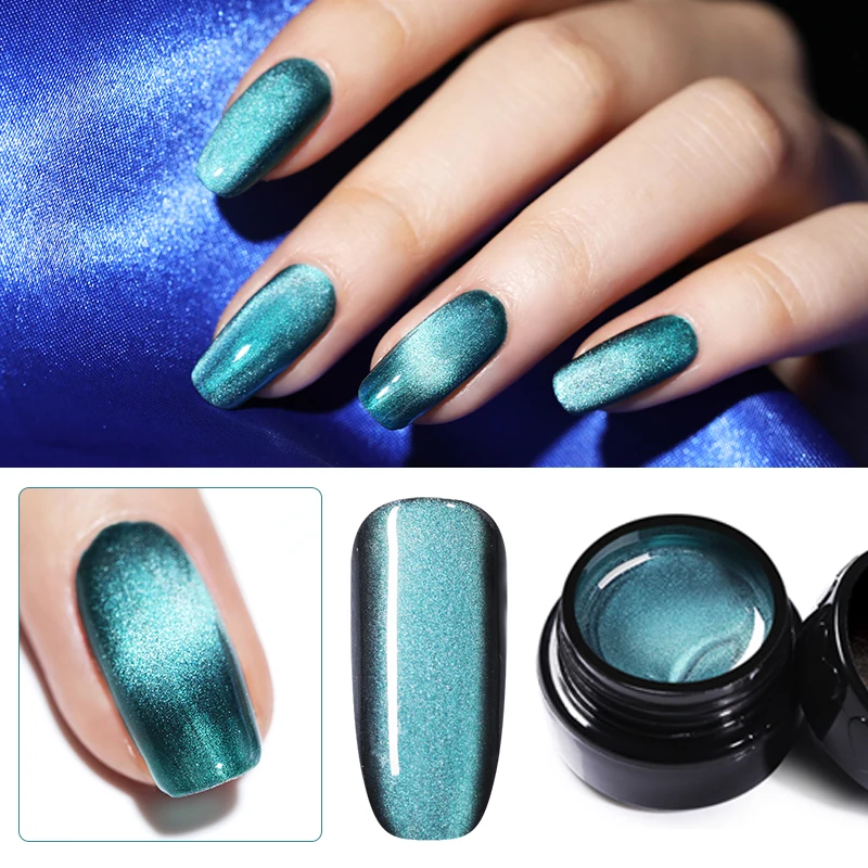 

Magnetic 5D Cat Eye UV Gel Nail Polish Nail Art Varnish Starry Sky Jade Effect Soak Off UV Gel Nail Art Lacquer Decoration