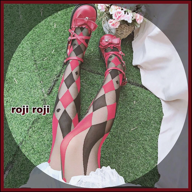 Lolita socks women summer jumpsuit glass thin pantyhose Japanese harajuku