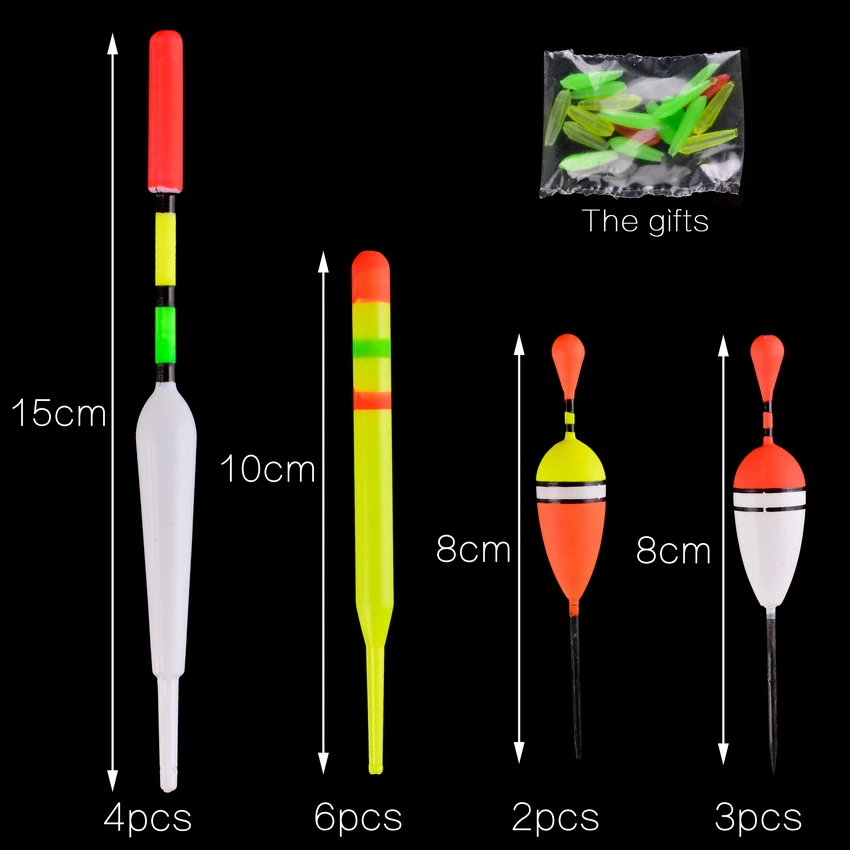 15pcs/lot Fishing Floats Set Buoy Bobber Fishing Light Stick Floats Fluctuate Mix Size Color Float Buoy For Fishing Accessories - Image 3