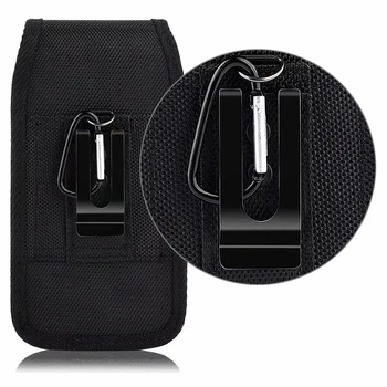 

Black Classic Belt Clip Pouch Case For Waist Bag Phone Pouch Hanging Waist Storage Bag Unisex Portable Fanny Pack Black Hot Sale