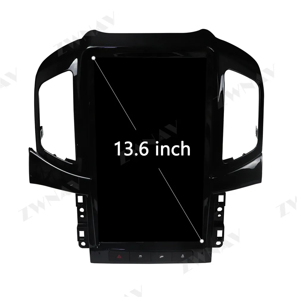 Discount 13.8" Android 9.0 PX6 4GB+64GB For Chevrolet Captiva 2013 - 2017 Built-in DSP Carplay Tesla Style Big Screen Car GPS Navigation 2