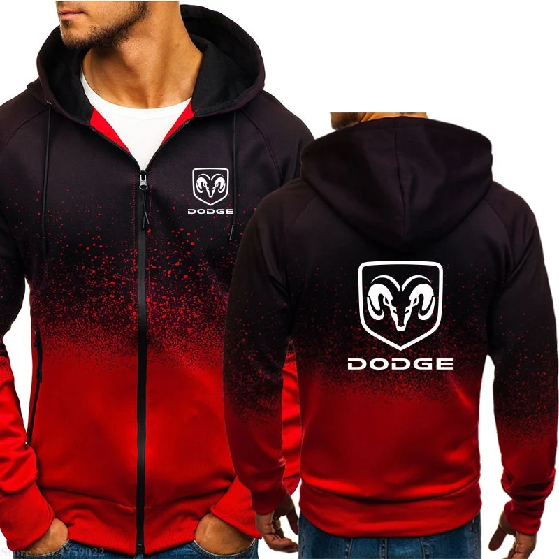 Толстовки мужские осень зима дизайн Dodge Толстовка Повседневная Толстовка куртки