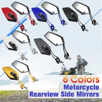 

Pair Universal Motorcycle Rearview Mirrors 360 Degree Rotation Motorbike Scooter Rear View Side Back Mirrors 8mm
