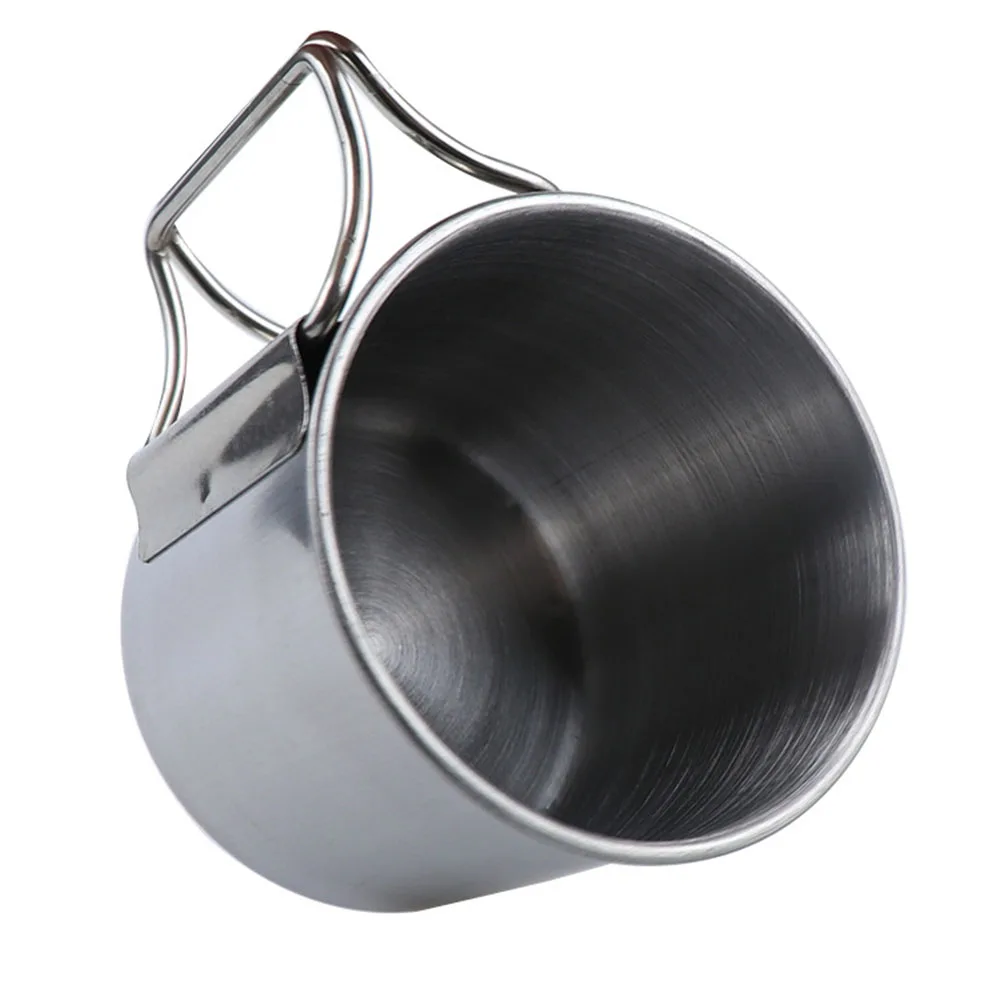 

6pcs Dishes Portable Stainless Steel Picnic Cookware Kit Hiking Backpacking BBQ Campfire Outdoor Pot Pan Camping Cup