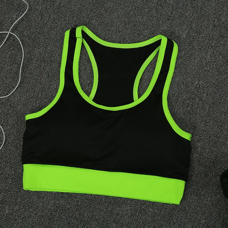 Seperate Pad 3pcs Yoga Set Women's Running Fitness Jacket Sports Bra Wear Clothing Women Training Set Sport Pant Suit Tracksuit - Цвет: CB455 gren bra