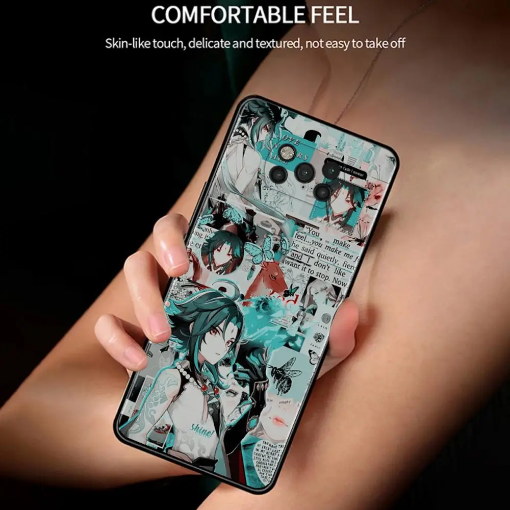 Case For Poco X3 NFC M3 Pro M3 F3 F1 Capa for Mi Note 10 Pro Lite Caso For Xiaomi CC9 Pro A3 A2 Lite Genshin Impact Anime