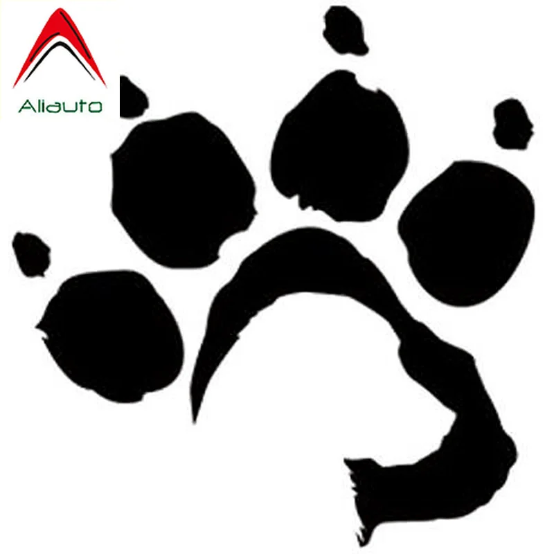 Aliauto забавная наклейка для автомобиля Bardian Dog Paw Print стильные виниловые аксессуары