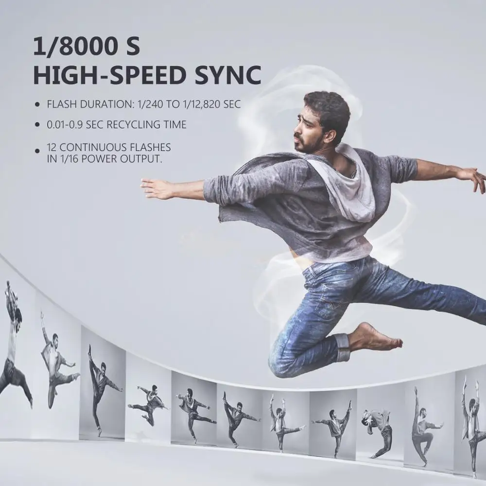 Neewer AD400Pro 400 Вт GN72 наружная вспышка стробоскоп монолайт с питанием от батареи TTL HSS 2