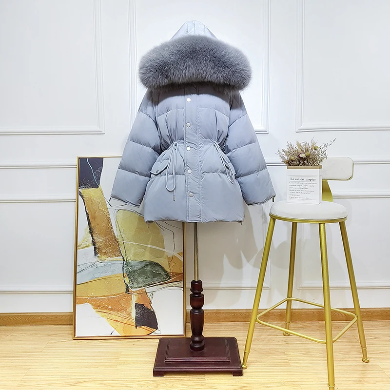 Janveny Women's Down Jacket Winter Large Natural