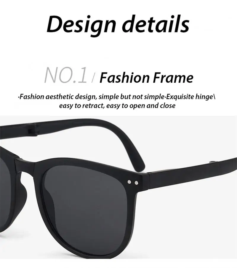 Sunglasses Driving Mirror Sun Glasses Foldable Goggles Ultralight Sunglasses Anti-ultraviolet Sunglasses HD UV Protection Retro designer sunglasses for women
