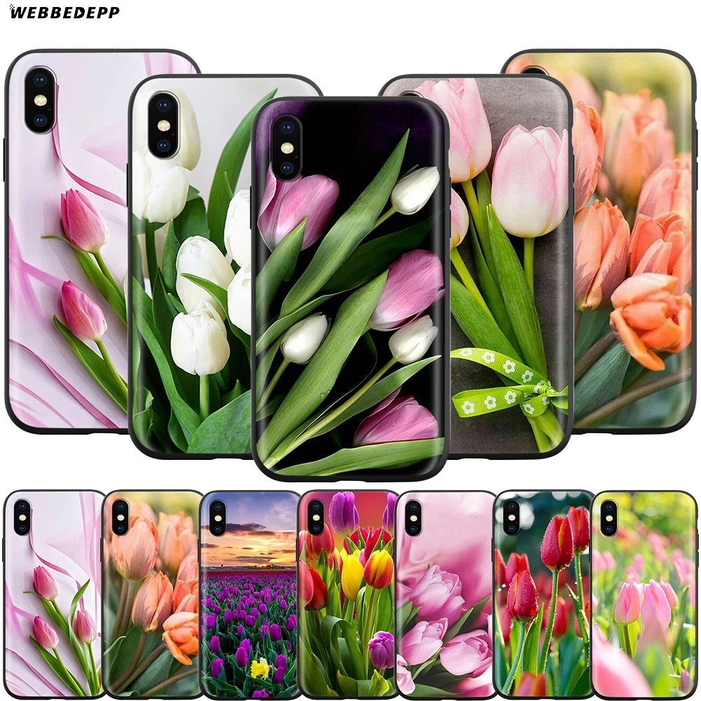 Webbedepp Tulips Flower Spring Case For Apple Iphone 12 Mini 11 Pro Xs Max Xr X 8 7 6 6s Plus 5 5s Se Phone Case Covers Aliexpress