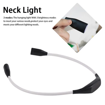 

Portable Running Hands Free Led Camping Battery Powered Neck Light Repairing Flexible Hanging Indoor Outdoor Reading Lamp Hug