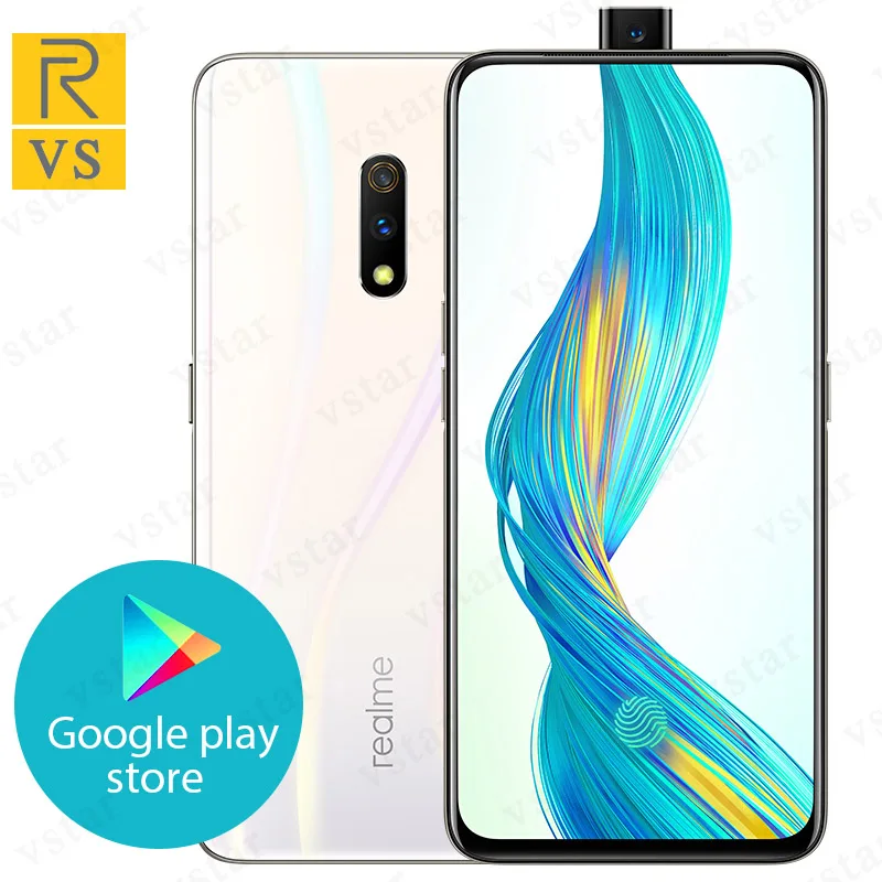 Realme X мобильный телефон 6,53 дюймов полный экран AMOLED Snapdragon 710 Восьмиядерный всплывающая камера разблокировка экрана