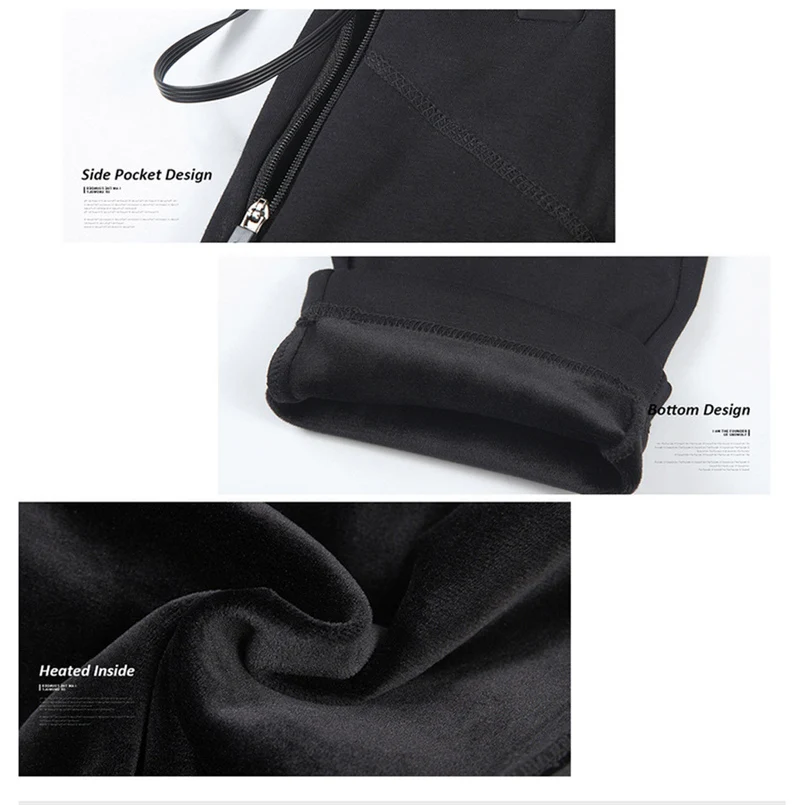 Electric pants warm layer elastic USB charging heating underwear men and women winter ski pants for boys and girls ski 30N21 (6)