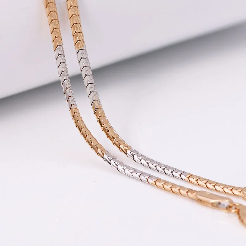 XP Jewelry (45 см x 3 мм) Смешанные золотые ожерелья в виде змеи 18 дюймов для мужчин и