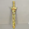 Gold toy swords Cartoon Toys Plastic Model Toy Knife Anime Cos Weapons Props Fly Heavenly Sword Weapon Category Sports 2021 4