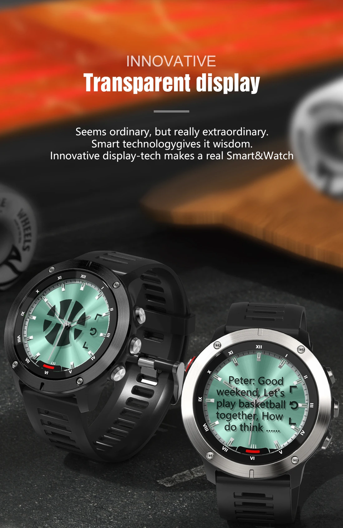 Dual Time Hybrid Smart Watch Men 2022 Digital Screen Remind Call Herat Rate Tracker Stainless Steel Fitness Smartwatch