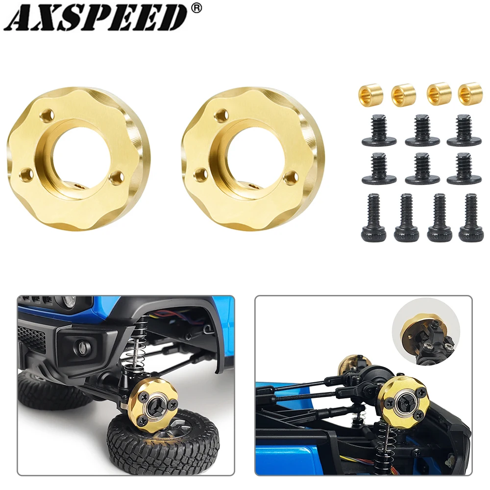 Axspeed 1 Paio Portale Snodo Sterzo Mozzo Ruota Contrappeso Per Kyosho Miniz 1/18 Jimny, Miniz-Jeep 1/24 Wrangler Parte Di Aggiornamento