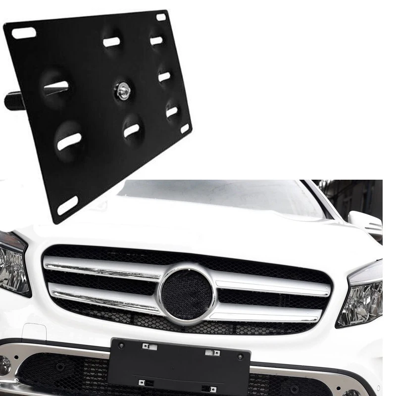 

Bumper Tow Hook License Plate Mounting Bracket Holder For Benz W203 C240 C230 C55 AMG C320 C350 C280 C43 C32