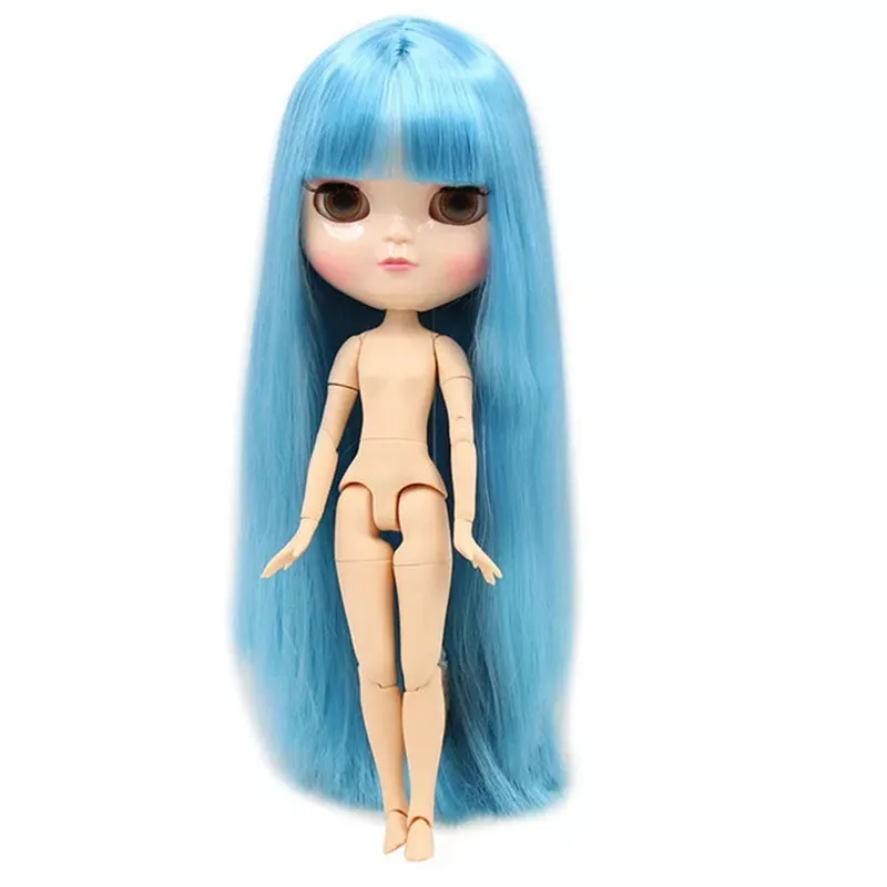 Boneca DBS ICY com corpo articulado, cabelo macio, pele branca e conjunto de mãos extras. Boneca nua AB, brinquedo para presente._voghion.com