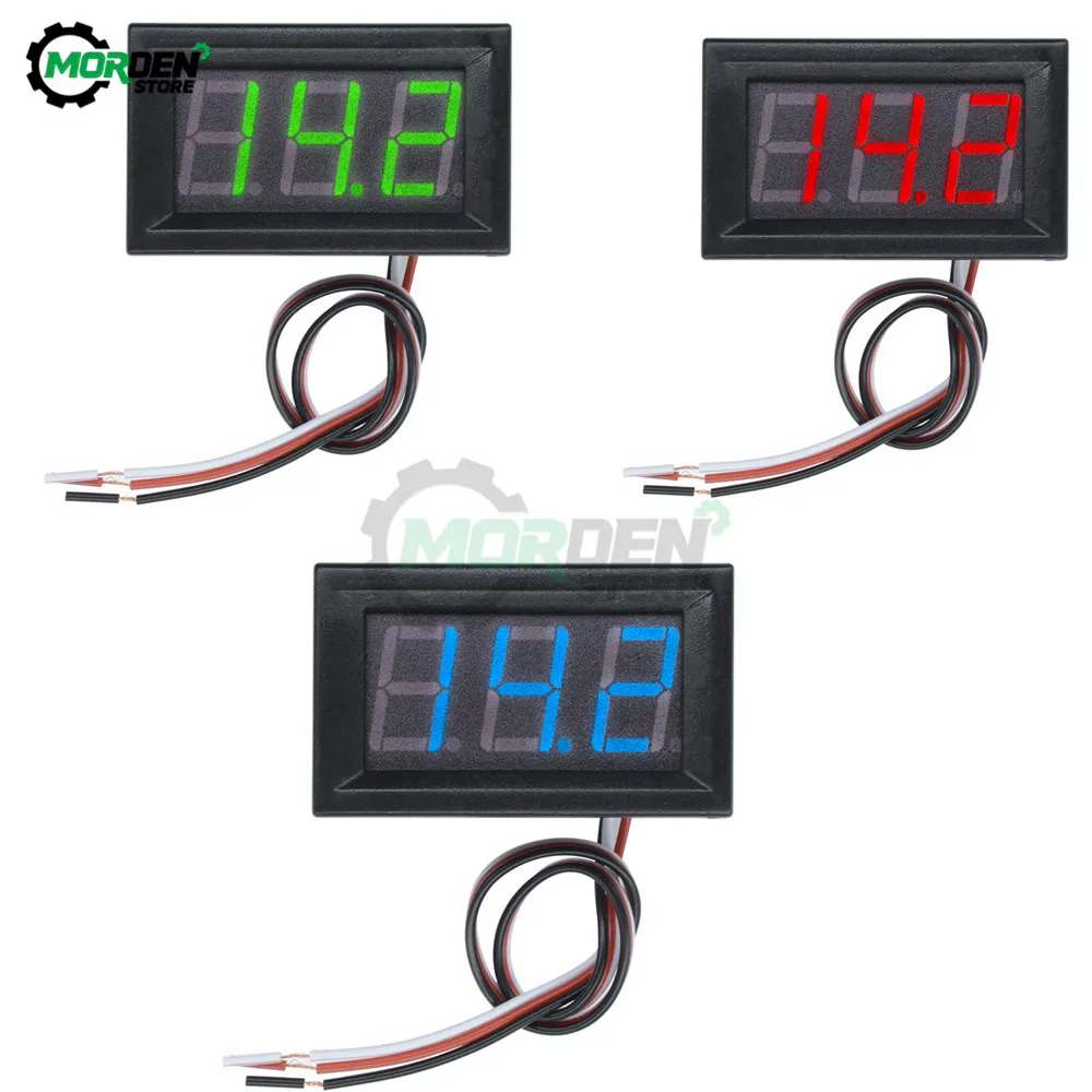 Volt Meter Digital Mini 12 Voltmeter Capacity Volt Voltage Monitor