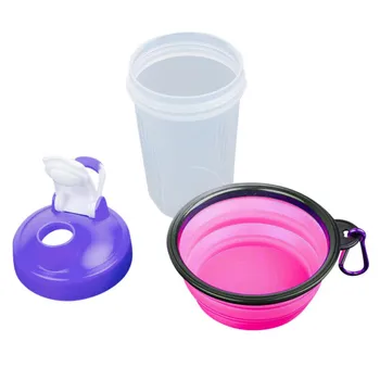 

400ML Multifunction Pet Dog Feeder Drinker Travel Creative Suit Feeder For Dog Cat Outdoors Portable Folding Bowl Pet Product
