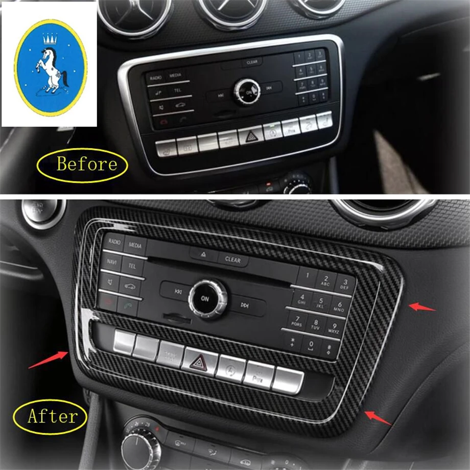 Yimaautotrim Центральная панель кондиционера Накладка для Mercedes-Benz A класс W176 B класс W246 GLA X156 CLA C117