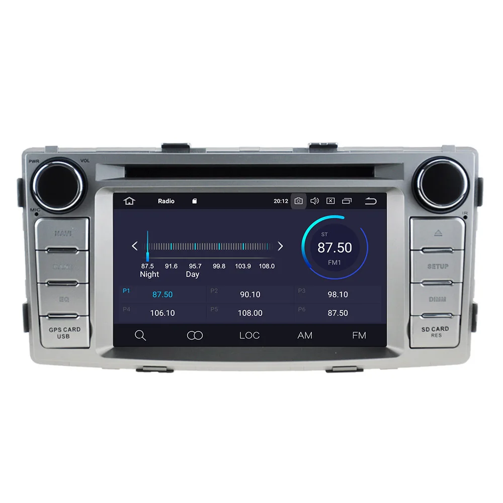 Android 10,0 Автомобильный DVD стерео мультимедийный плеер для Toyota Hilux Fortuner 2012- радио gps Navi аудио стерео головное устройство карта