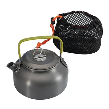 

New Hot 0.8L Mini Outdoor Camping Kettle Aluminum Water Pot with Carrying Bag Lightweight Tea Kettle USJ99