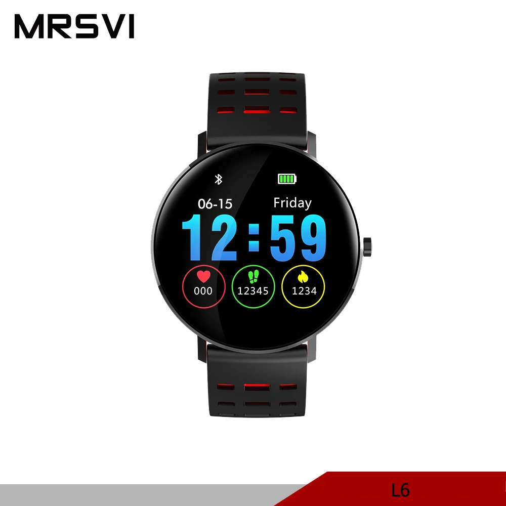 

L6 DIY Watch face Smartwatch 30days Standby IP68 waterproof 250mAh Battery Fitness tracker Heart Rate Smart Watches Call Remind