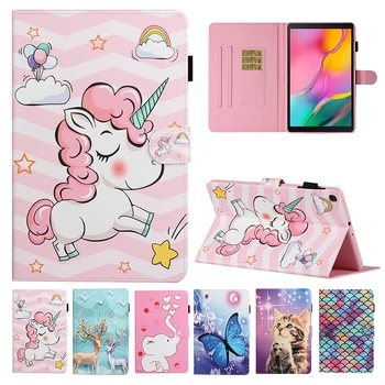

Cute unicorn butterfly elephant case for Samsung Galaxy Tab A 8.0 2019 SM-T290 SM-T295 T297 8" PU Leather Stand Cover