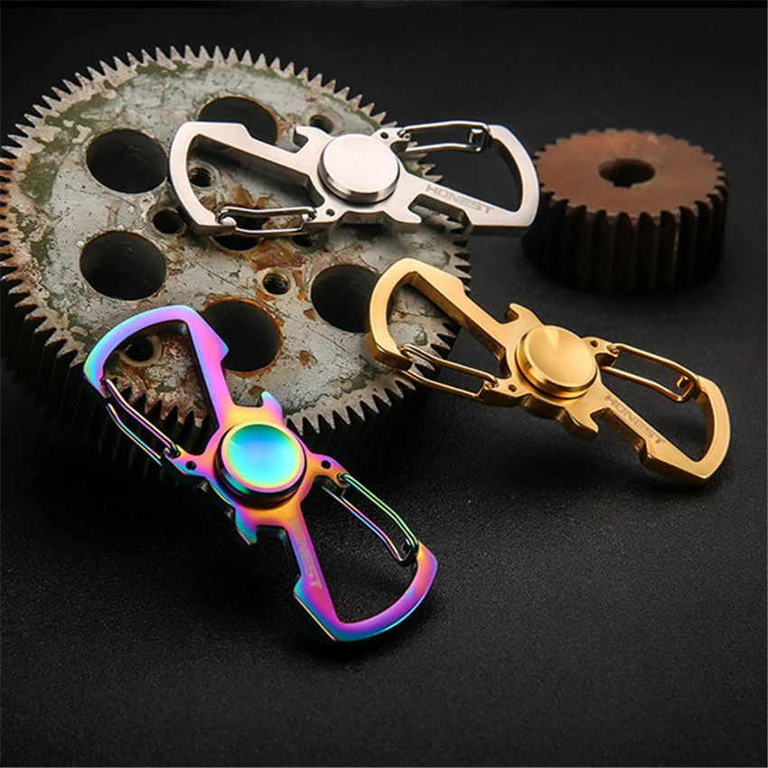 

Spiner Fidget Spinner Hand Finger Spinning key ring chain Top EDC Metal Bearing Cube Toys For Children Kids Handspinner
