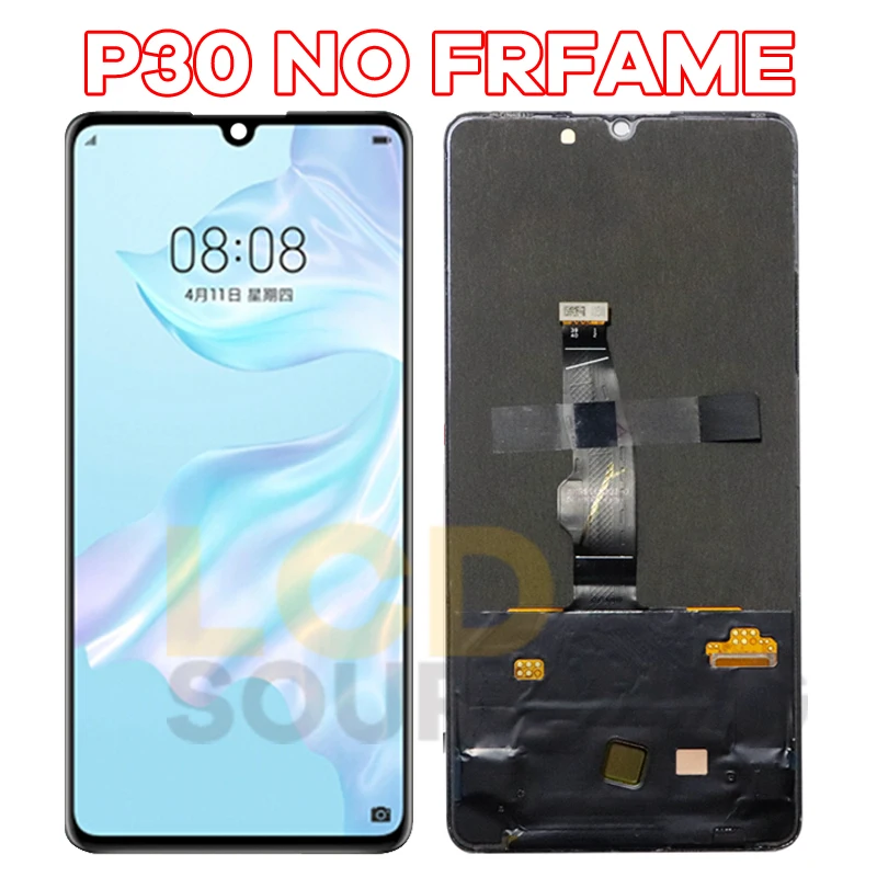Original LCD For Huawei P30 LCD Display ELE-L29 AL00 Touch Screen Digitizer Assembly For Huawei P30 pro LCD VOG-L29 L09 Replace