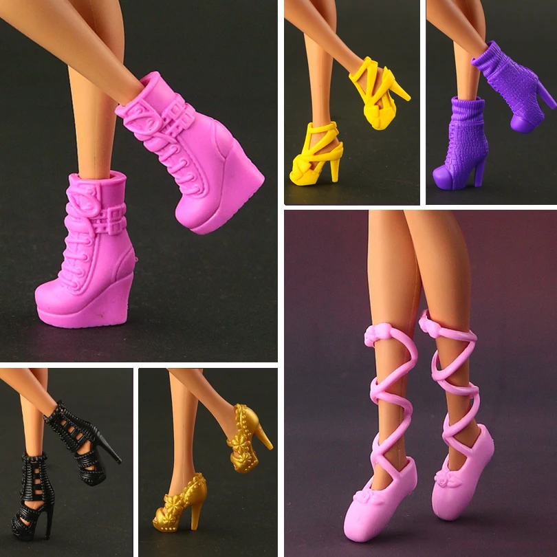 Barbie Doll Accessories Fashion High-heeled Shoes 15 Style