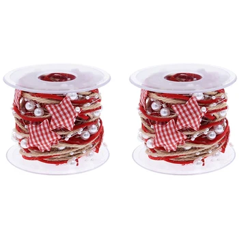 

2020 NEW Christmas Decoration Chain Ribbon Christmas Tree DIY Star Merry Christmas Party Decoration Supplies